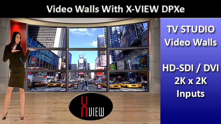 X-View Video walls TV Studios